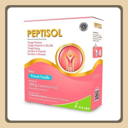 

Peptisol 189gr Coklat/Vanilla Tinggi Protein