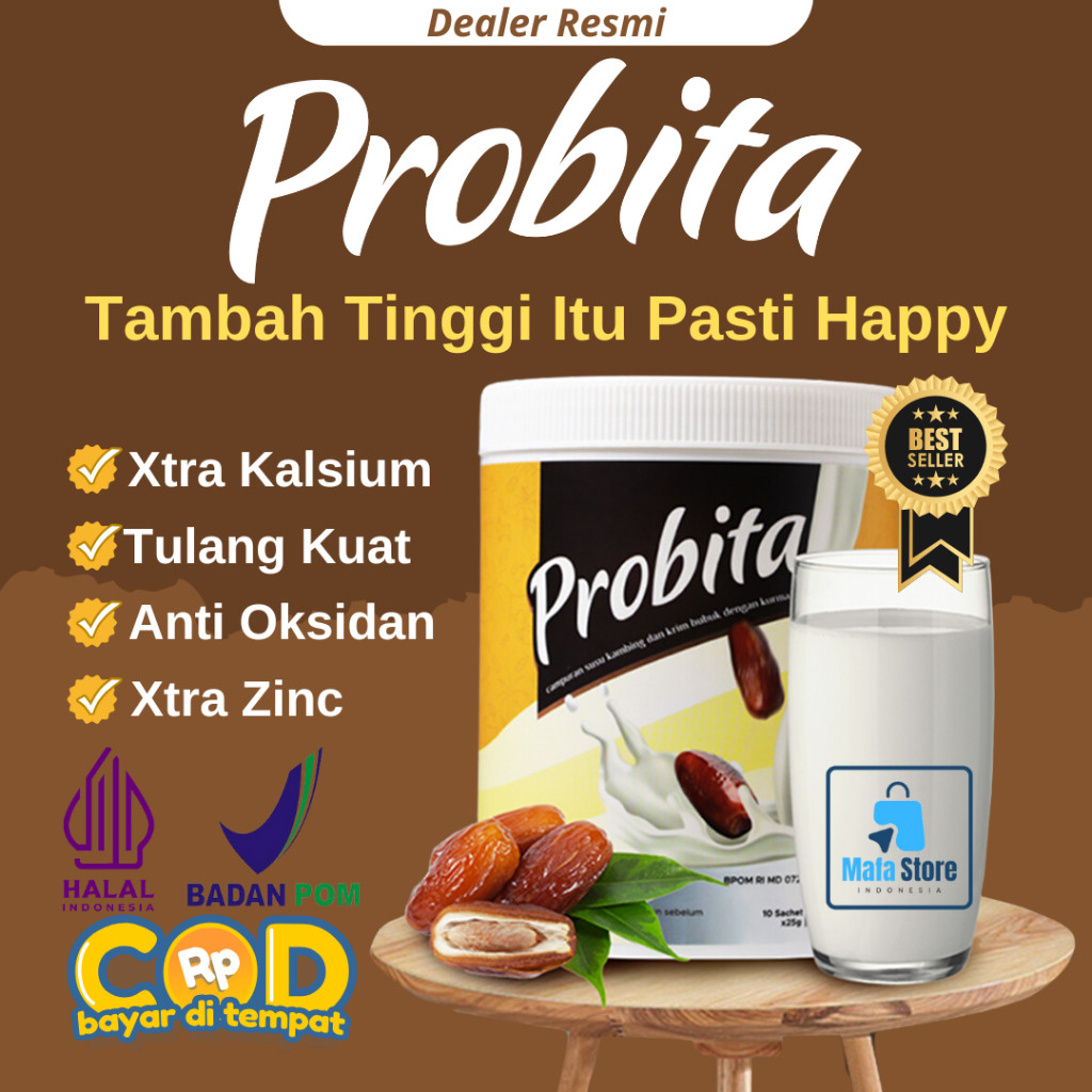

PROBITA Susu Peninggi Badan 300 gr Bpom Halal Penambah Tinggi Badan