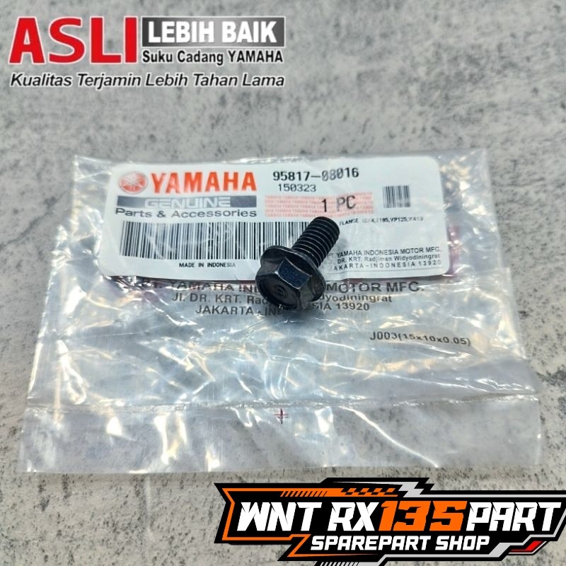 BAUT GANTUNGAN KNALPOT BAGIAN BAWAH RX KING ORIGINAL YAMAHA | 95817-08016