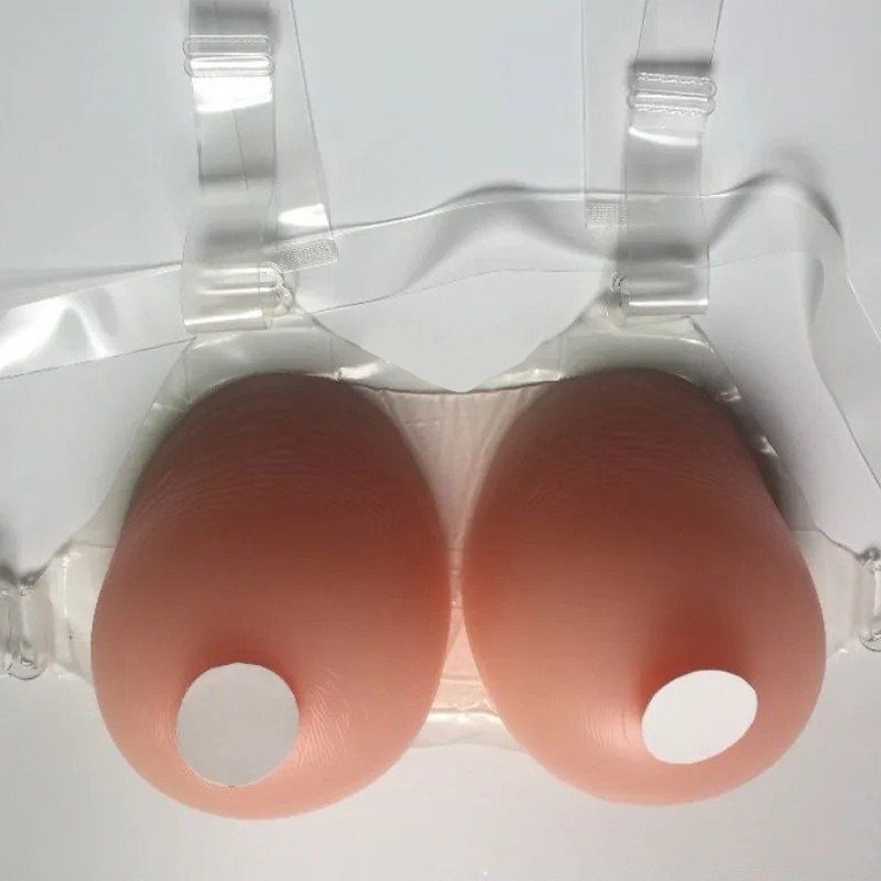 Payudara Palsu Silikon Lembut Realistis Payudara Untuk Crossdresser