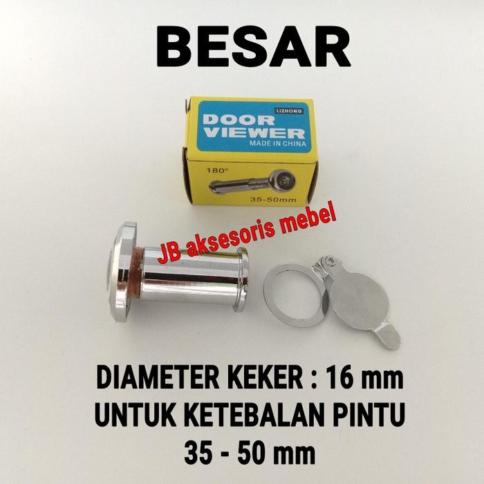 TEROPONG PINTU BESAR /KEKER PINTU / DOOR VIEWER / LUBANG INTIP