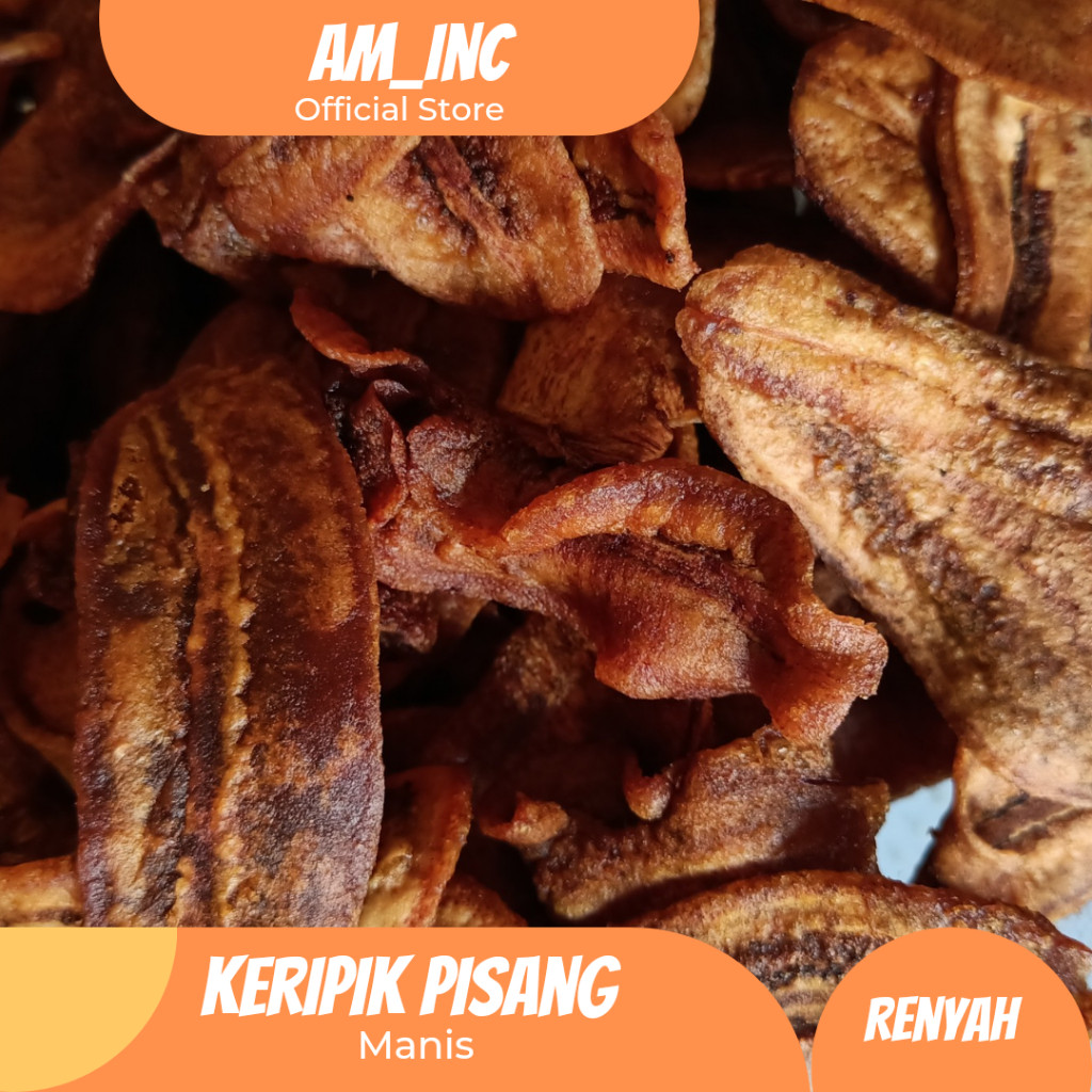 

GS-17 Sale Pisang Manis Kering/ Keripik Pisang Manis 1KG FREE KARDUS + BUBBLE