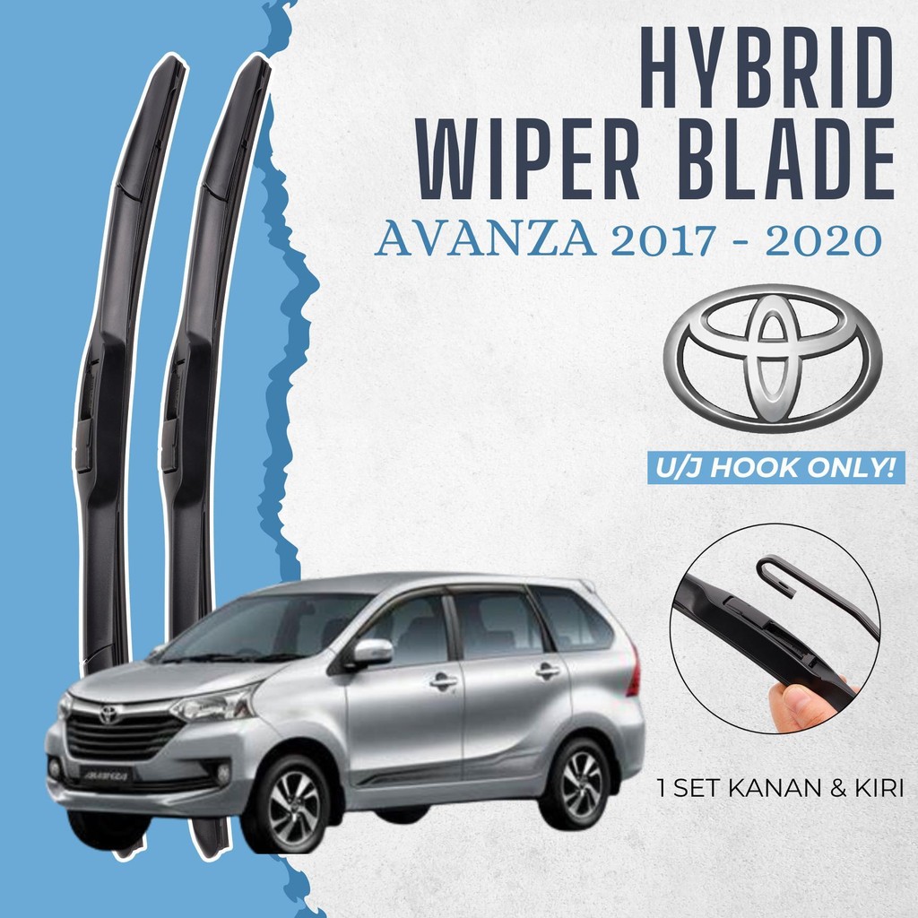 Wiper Mobil Hybrid Avanza 2017 - 2020 Premium Satu Pasang Kiri Kanan BDG AUTO