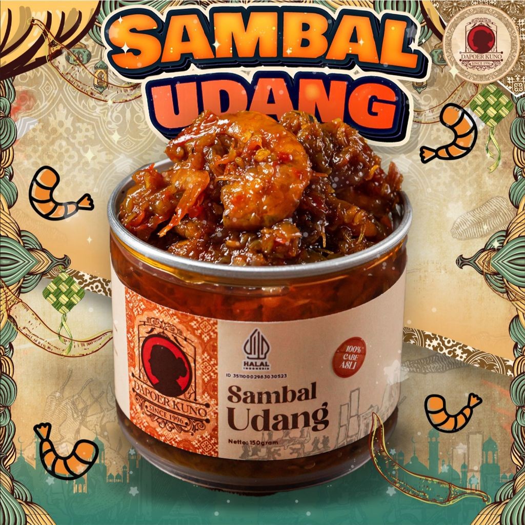 

TermurahDapoer Ku - Sambal Udang Pedas 150grnew