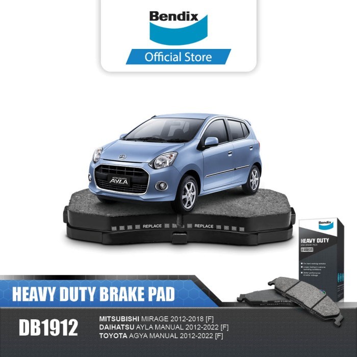 Bendix Kampas Rem Depan Brake Pad Mobil Ayla Manual 2012-2022 DB1912HD