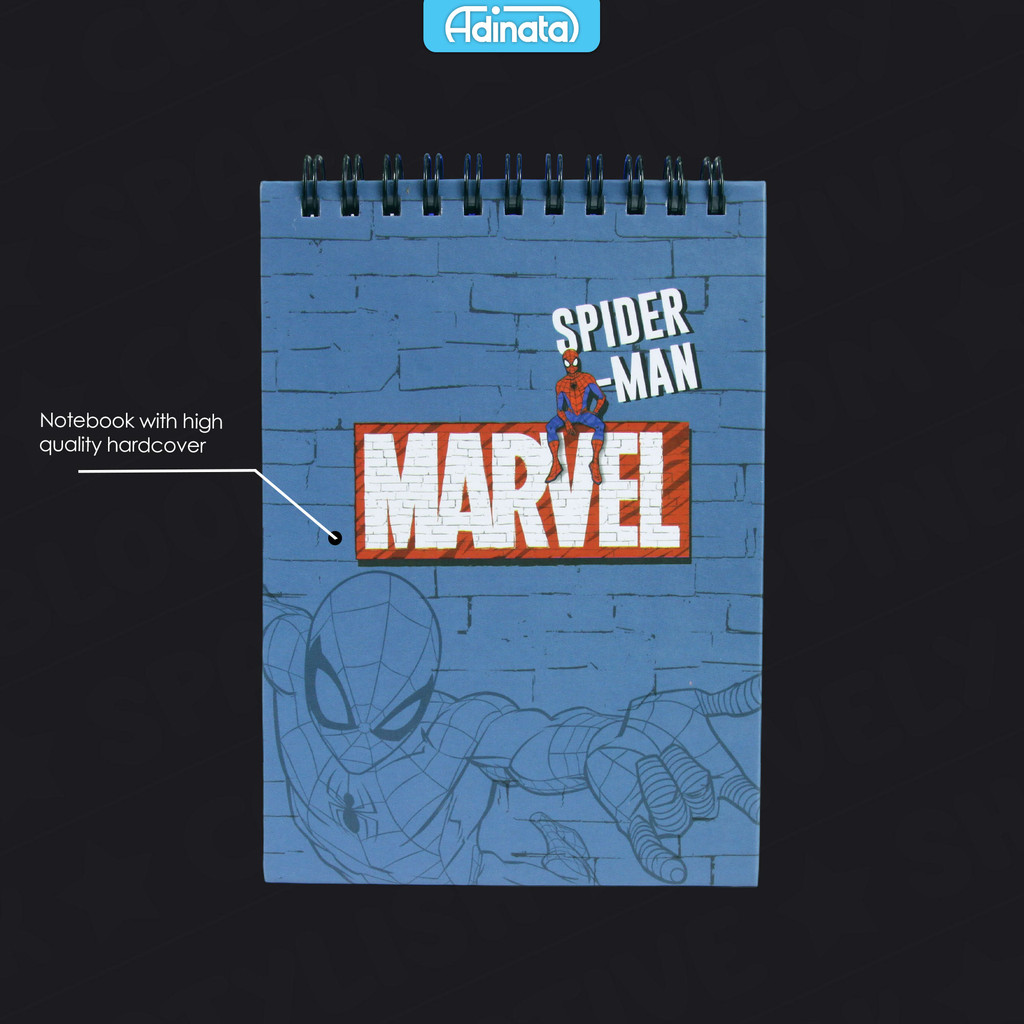 

Spiderman A6 Memo Spiral Notebook 2523-4313 - Adinata / Buku Catatan / Memo