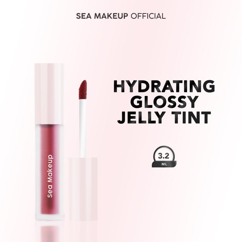

Sea Makeup Slick Cover Jelly Tint finishing glossy hydrating dan meninggalkan warna yang indah di bibir with Peptide Complex, Hyaluronic Acid, Honey Extract Hydrating Hydrating