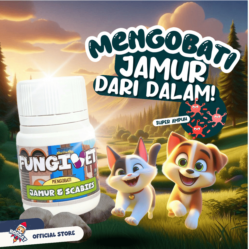 VITAMIN KUCING OBAT JAMUR SCABIES PALING AMPUH OBAT JAMUR ANJING KUCING KITTEN GRIFORCE ANTI JAMUR R