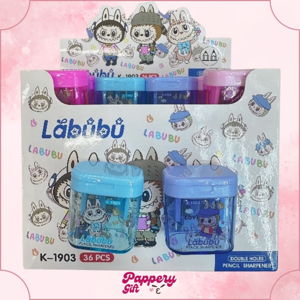 

Rautan serutan pensil putar sharpener dengan penutup karakter lucu - SE0429