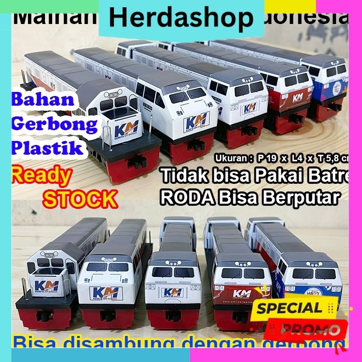 Mainan Anak Mainan Kereta Api Indonesia Lokomotif Gerbong Kereta Api Berkualitas