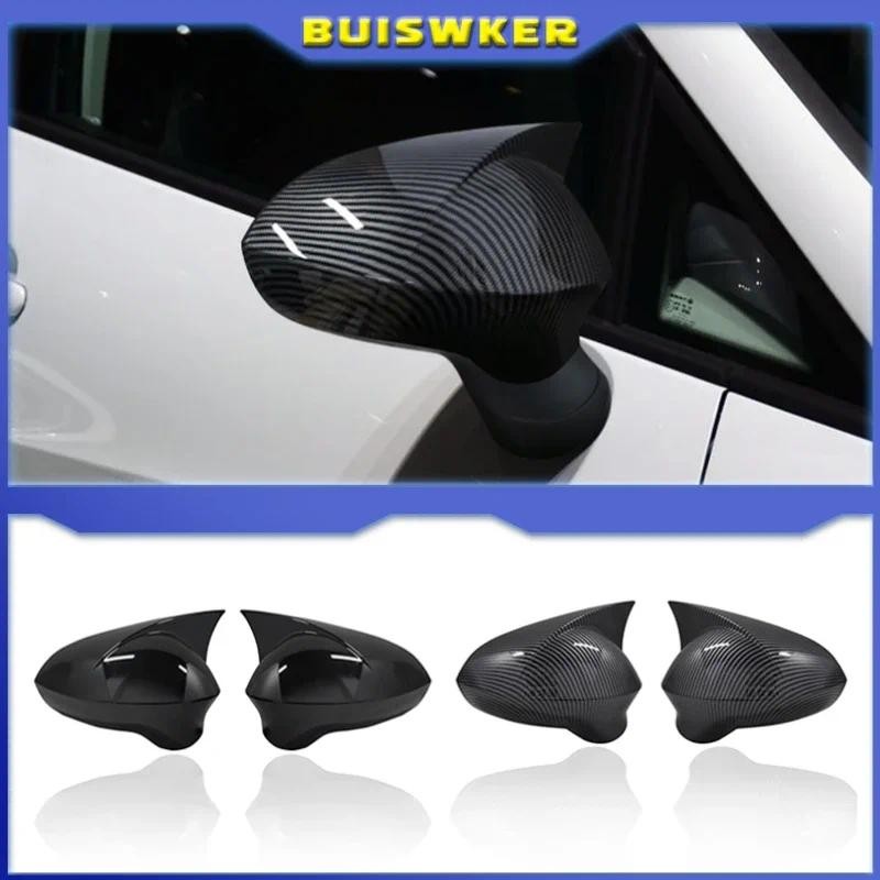 Mirror Cover Piano Black Exterior Accessories For Seat Ibiza 2008 2009 2010 2011 2012 2013 2014 2015