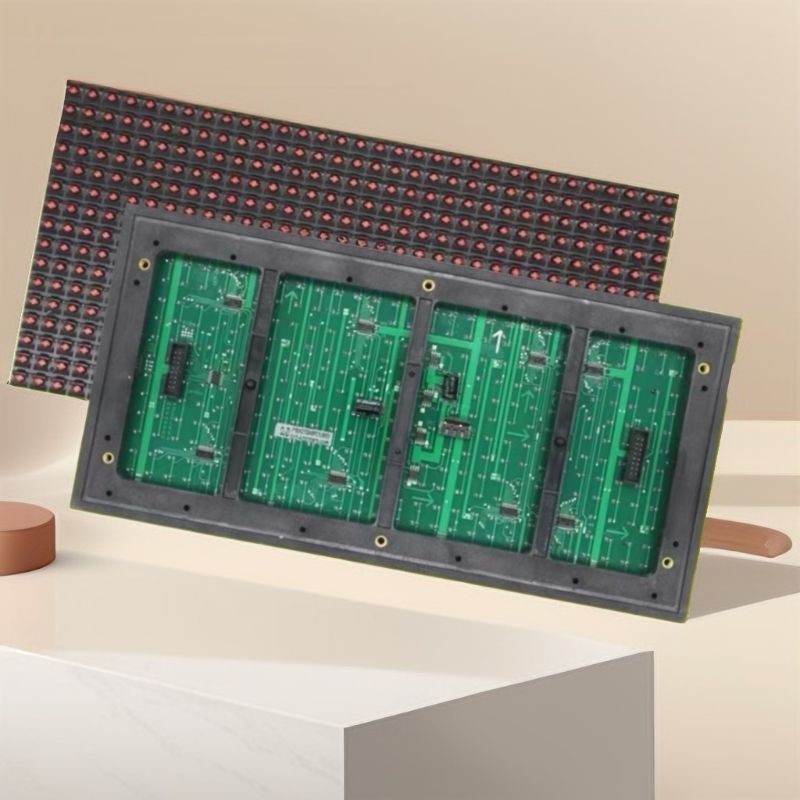 led running text module P10 merah dip outdoor