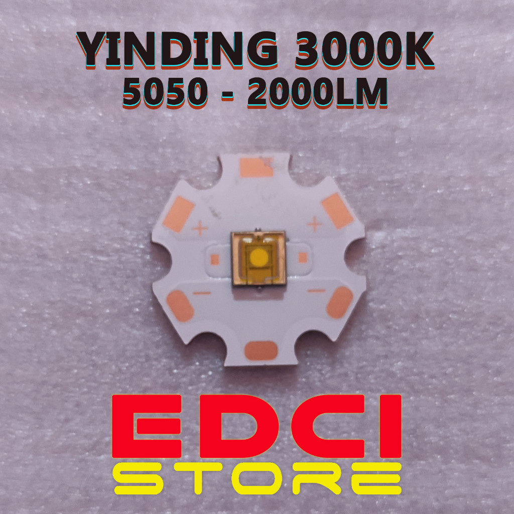 LED Yinding 5050 3000K, 3V 30W, Thrower Sorot Kuning