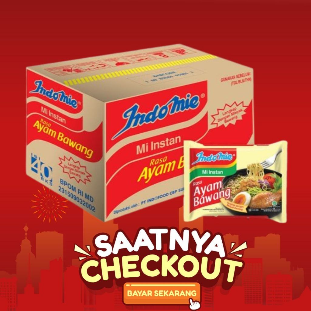 

Indomie Ayam Bawang 1 Dus isi 40Pcs