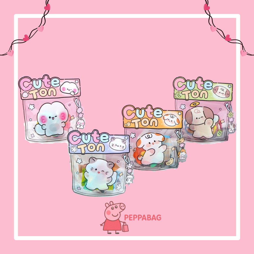 

Bingkisan Plastik Goodie Bag Ziplock 3D Anti Air / Zipper Bag Plastik Snack Ulang Tahun Karakter Lucu - ES0580