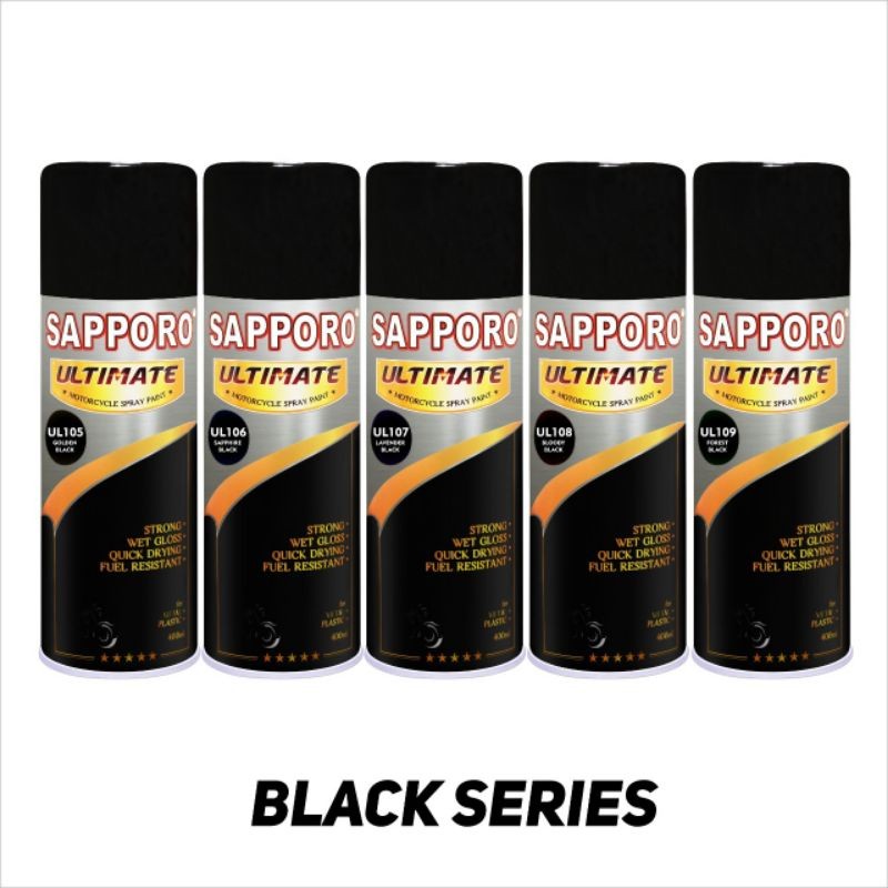 Sapporo Ultimate Black Series Cat Semprot Sapporo spray 400 mp