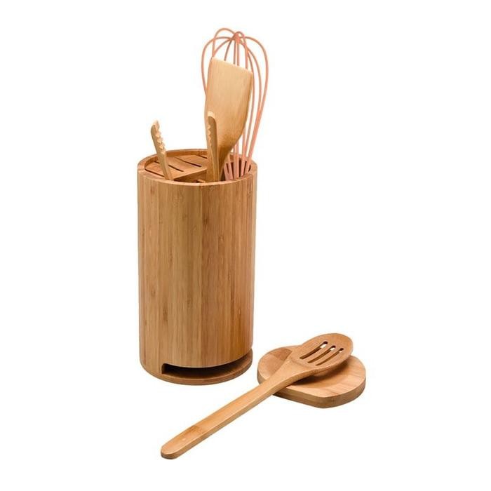 Peralatan Masak Set Bambu COOKING COLOR Utensil Set