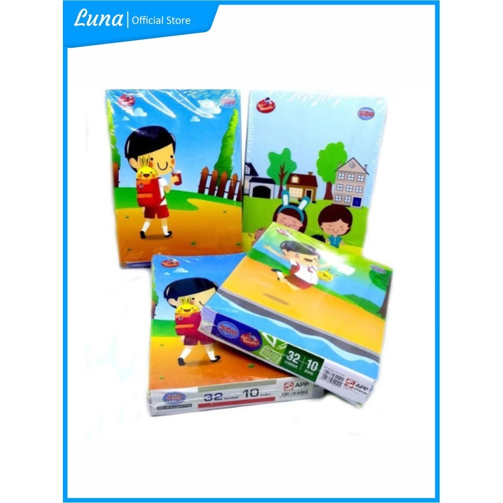 

Luna Buku Tulis Sidu 32 Lembar 1 Pack Isi 10 Buku Paket Hemat untuk Kebutuhan Sekolah