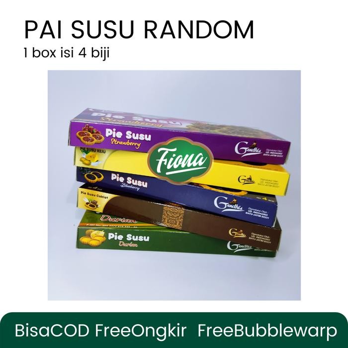 

Fiona Pie Pai Susu Durian Apel Strawberry Coklat oleh-oleh Khas Malang Blueberry Cokelat Food - Random