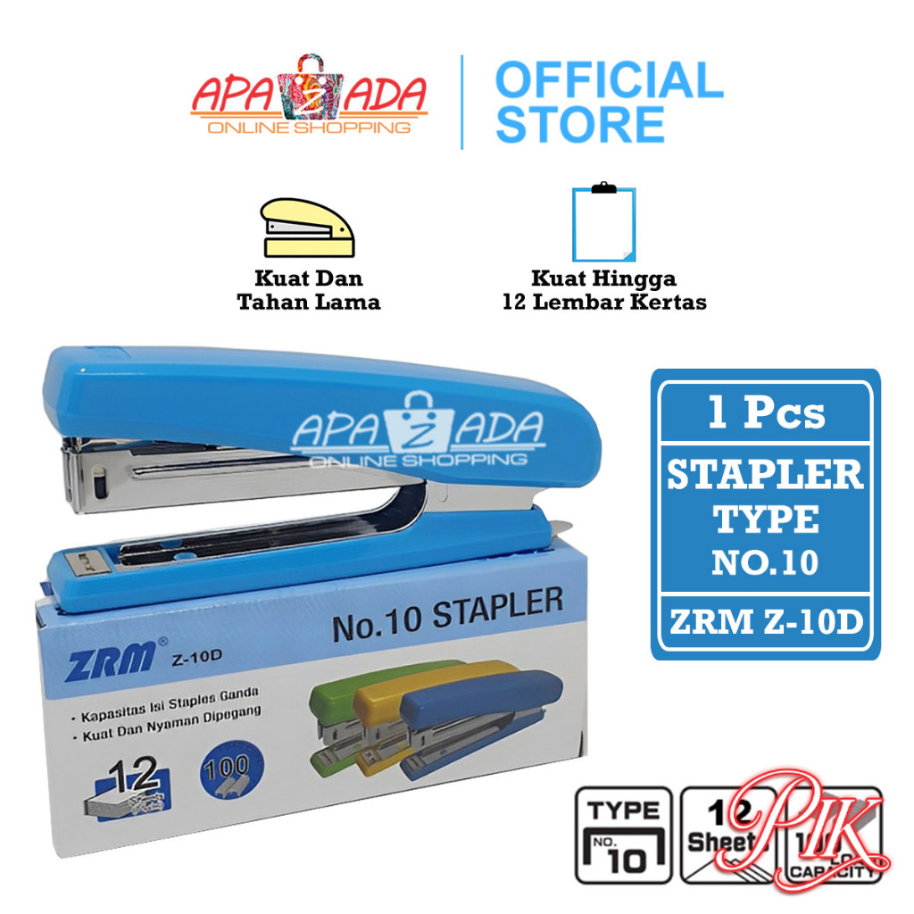 

Apazada Stapler Z-10D Satuan [1 Pcs Stapler] / Stepler No.10 / Jepretan ZRM / Hekter Tipe No.10
