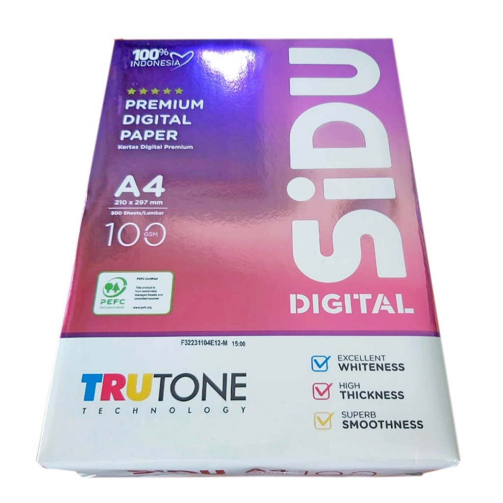 

Kertas HVS A4 100 Gsm SIDU Sinar Dunia 1 Rim 500 Lembar