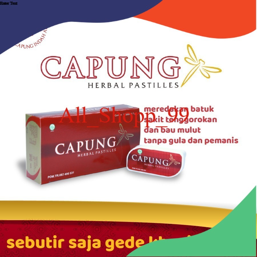 

Best Seller Capung Herbal Pastiles (permen)
