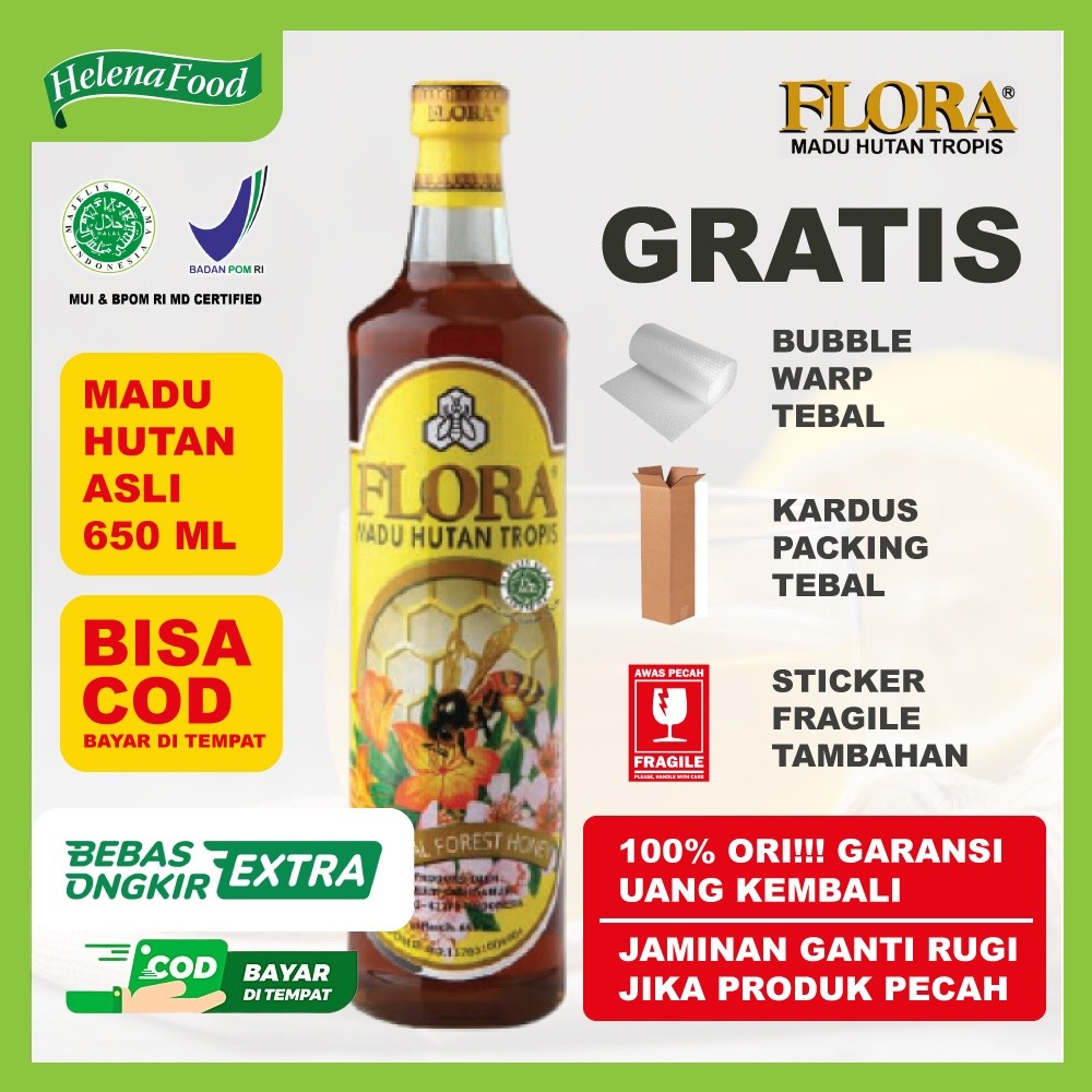 

NEW MADU HUTAN asli 650 ml MADU Flora Tropis - BPOM & Halal PREMIUM
