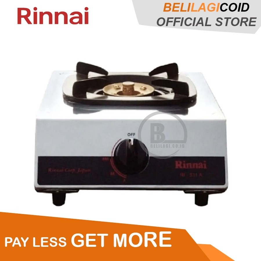 (ORI) Rinnai Kompor Gas 1 Tungku RI 511 A / Kompor Rinnai 1 Tungku RI-511A / Kompor Gas Rinnai ORIGI