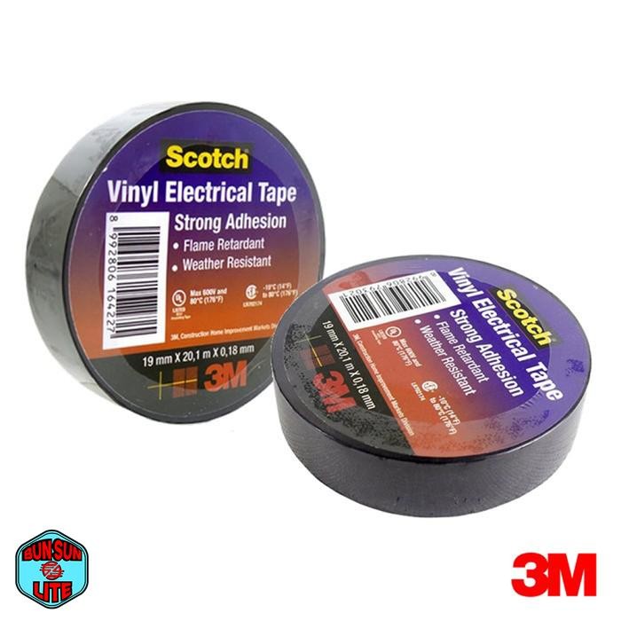 

ISOLASI LISTRIK 3M WARNA HITAM SCOTCH 790 ELECTRIC TAPE 3M