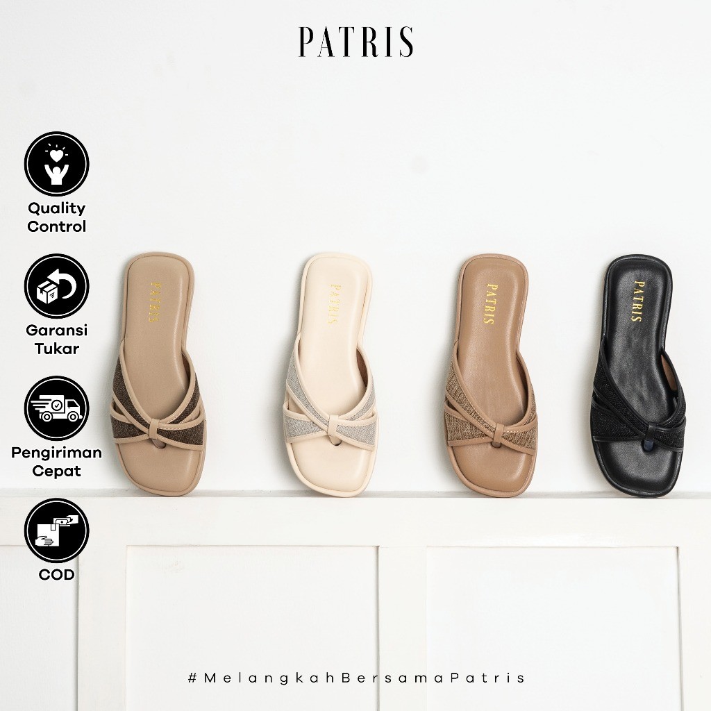 PATRIS Marina Sandal Wanita Flat / Teplek