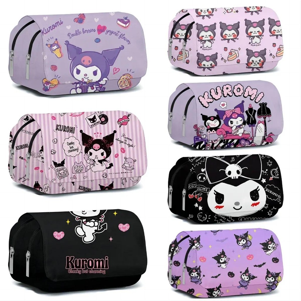 

San Pencil Cases Kawaii Hello Kt Cat Cinnamoroll Kuromi My Melody Purin Dog Pencils Bag Pen Case School Supplies Stationery