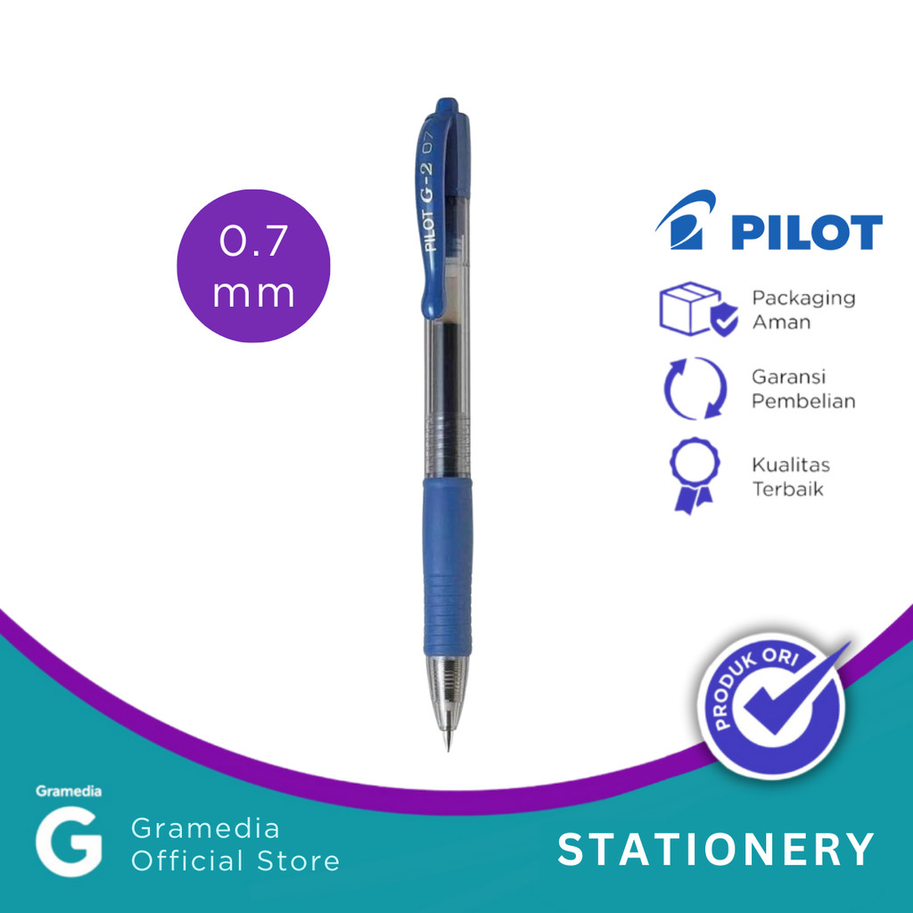 

Pulpen Pilot G-2 0.7Mm Blue