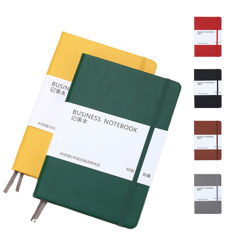 

A5 Notebook Classic Journal Dotted Paper Hard Cover 100 GSM 192 Pages Planner Bujo Diary Stationery