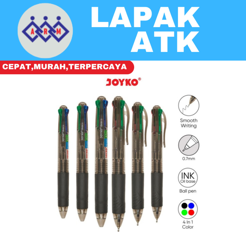 

JOYKO Pulpen 4 warna Bp 213 (PER PCS) ++ Best Seller