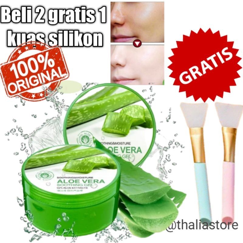 [Boaqua] Aloevera gel 92% soothing | Masker Aloevera gel | Masker lidah buaya | Masker Pelembab waja