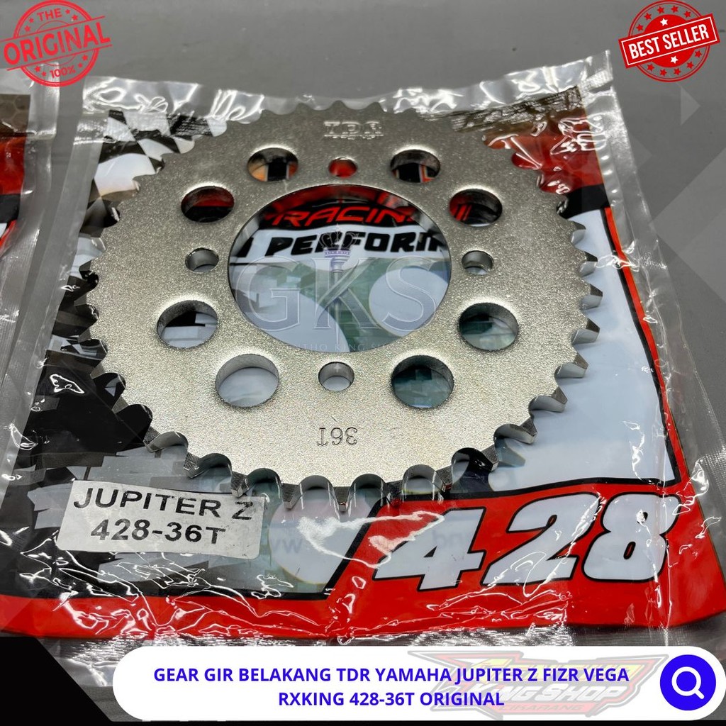 Gear Gir Belakang TDR Yamaha Jupiter Z Fizr Vega Rxking 428-36T Original