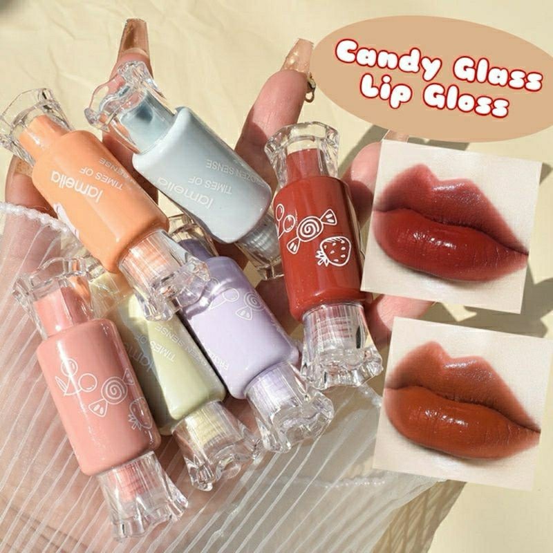 LIPTINT CANDY GLASS TAHAN LAMA LM•LIPP GLOSS MATTE/RINGAN• WATERPROOF LIPSTIK•//FRESH LIP GLAZE Grow