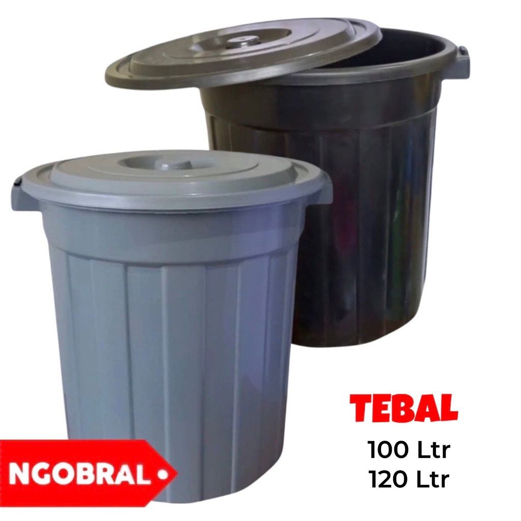 TONG AIR 100 LITER / TONG AIR 120 LITER / TONG AIR PLASTIK TINGGI  TUTUP/TONG AIR JUMBO
