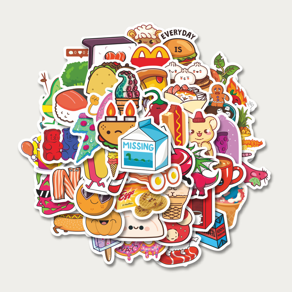 

Sticker Pack Stiker Kartun Food and Beverages [Makanan dan Minuman] Stiker | Sticker TUMBLR | Stiker LAPTOP KOPER HELM