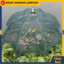 Bubu Payung 8 Lubang Jaring Jebakan Perangkap Udang ikan Kepiting Model Payung 8 Lubang HANBAI