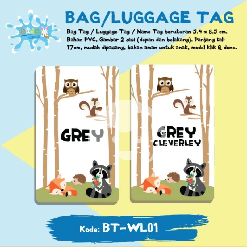 

GANTUNGAN TAS / BAG TAG / LUGGAGE TAG /GANTUNGAN KOPER CUSTOM