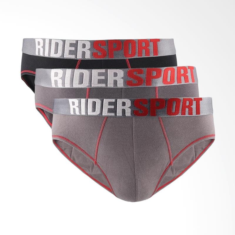 Rider Banded Underwear Sport Set Pakaian Dalam Pria [3 pcs] R337B