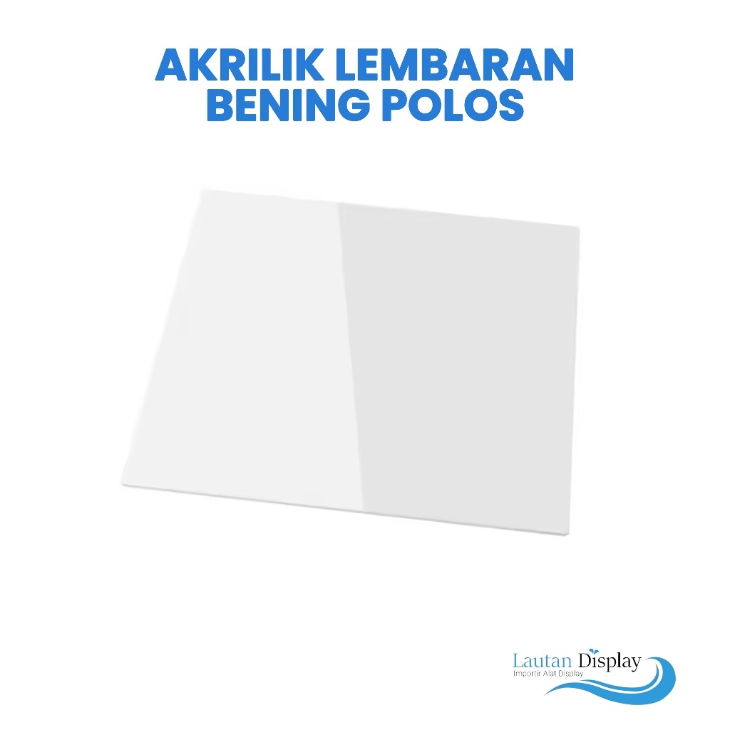 

Akrilik Lembaran Bening Acrylic DIY Potongan Display Transparan Tebal 2mm Ukuran Besar A1 A2 50x70 cm