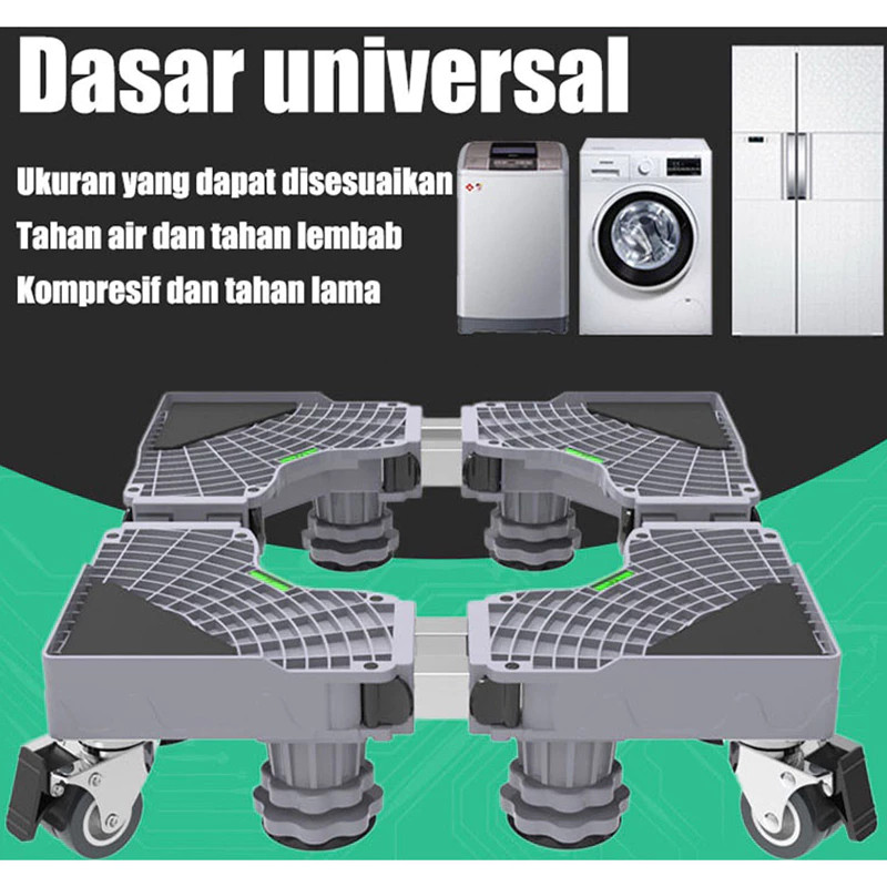 Alas Mesin Cuci Stainless Steel yang Dapat Disesuaikan / Alas Kulkas, Dudukan Mesin Cuci /kaki kulka