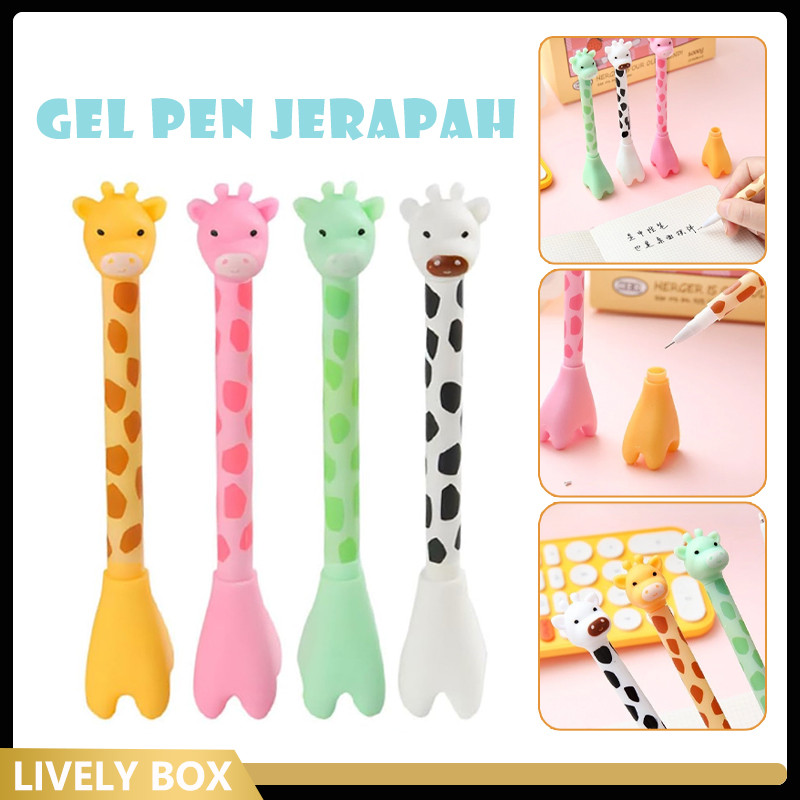 

PULPEN GEL MOTIF ANIMAL GIRAFFE / Gel Jerapah Girrafe Ballpen Pena Pulpen Ujung Lancip Karakter
