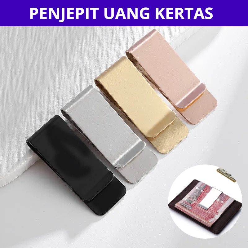 

Klip Penjepit Uang Kertas Stainless Steel - OR