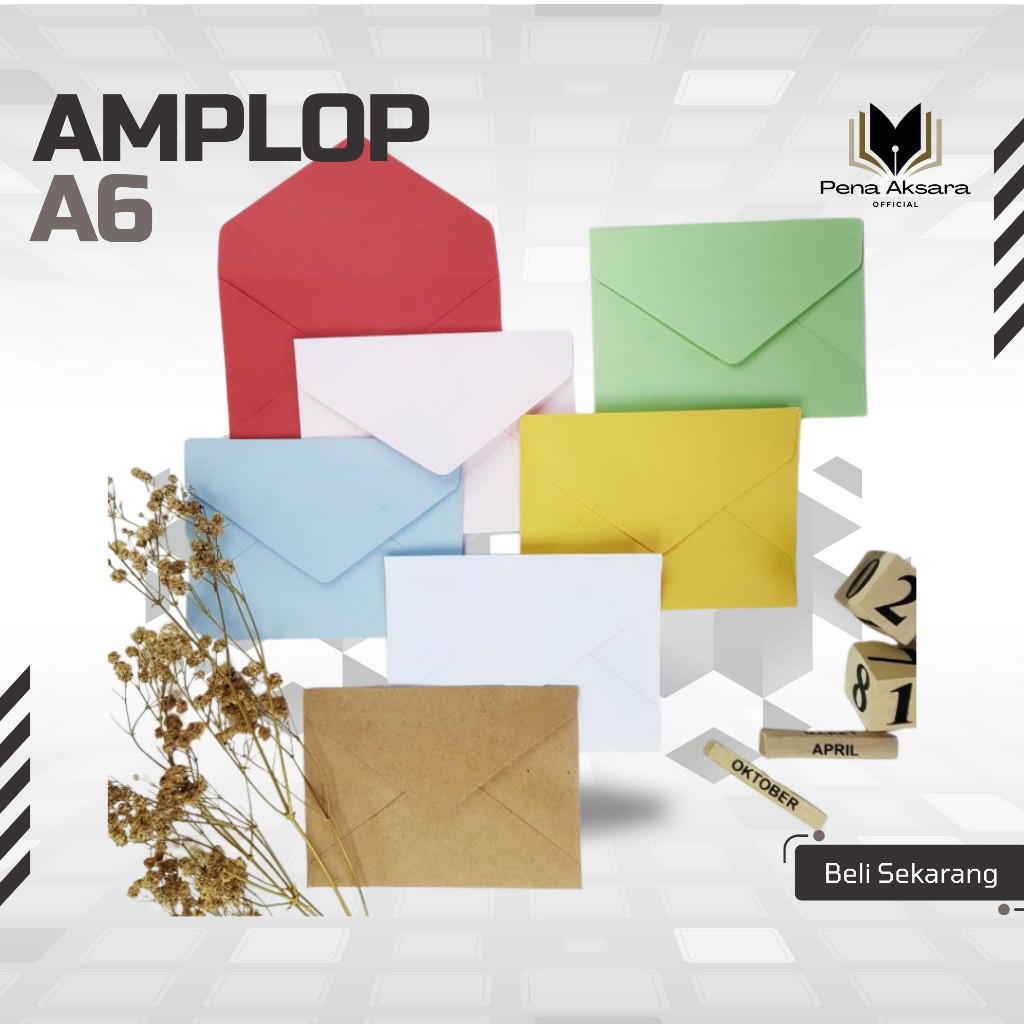 

Amplop A6 11x16cm Warna-Warni Berkualitas Tinggi