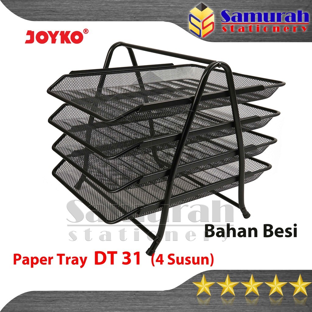 

Document Tray Besi 4 Tingkat DT 31 Joyko / Rak Dokument Kertas File 4 Susun DT-31 Kantor