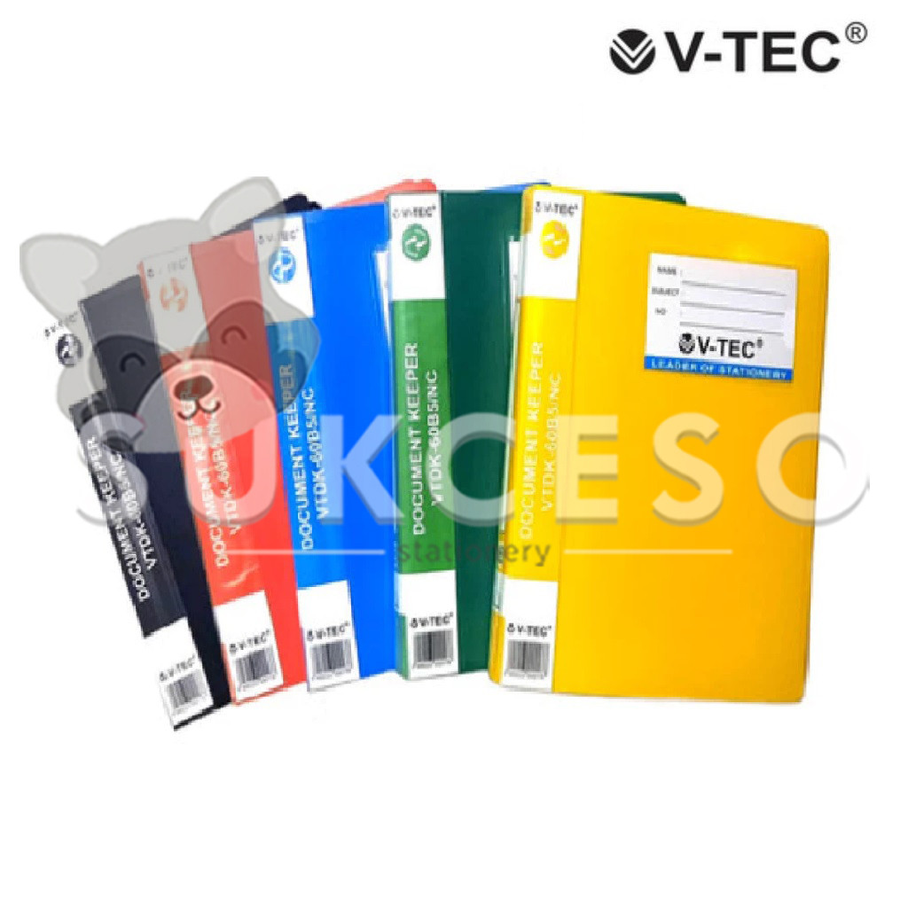 

V-TEC Document Keeper F4 Isi 100 Lembar - Penyimpan Arsip Warna RANDOM