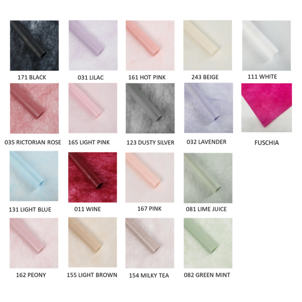 

COLOR TISSUE PAPER LEMBARAN (60x60cm) - Kertas Bunga Wrapping Paper